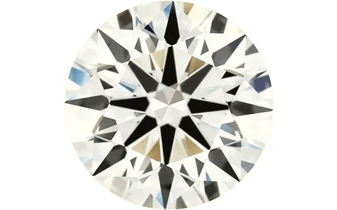 Shows a Faint yellow diamond