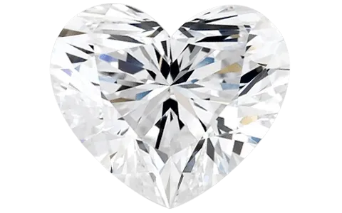 Shows a Heart diamond