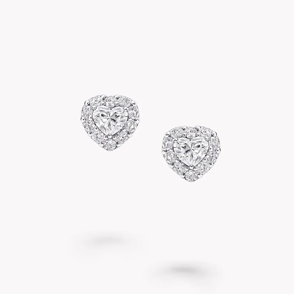 Shows Heart earrings
